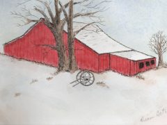 Shed in Winter