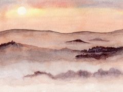 Saxony Mist and Mountains